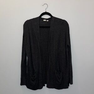 Gap Gray Loose Fit Long sleeve Pocketed Cardigan Ladies XS